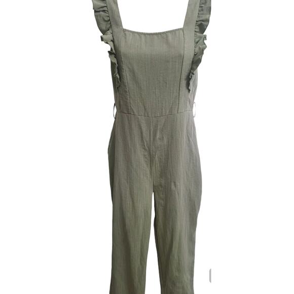 Women's Sleeveless Green Jumpsuit Altar'd State Size S- Comfy Trendy - Picture 1 of 6